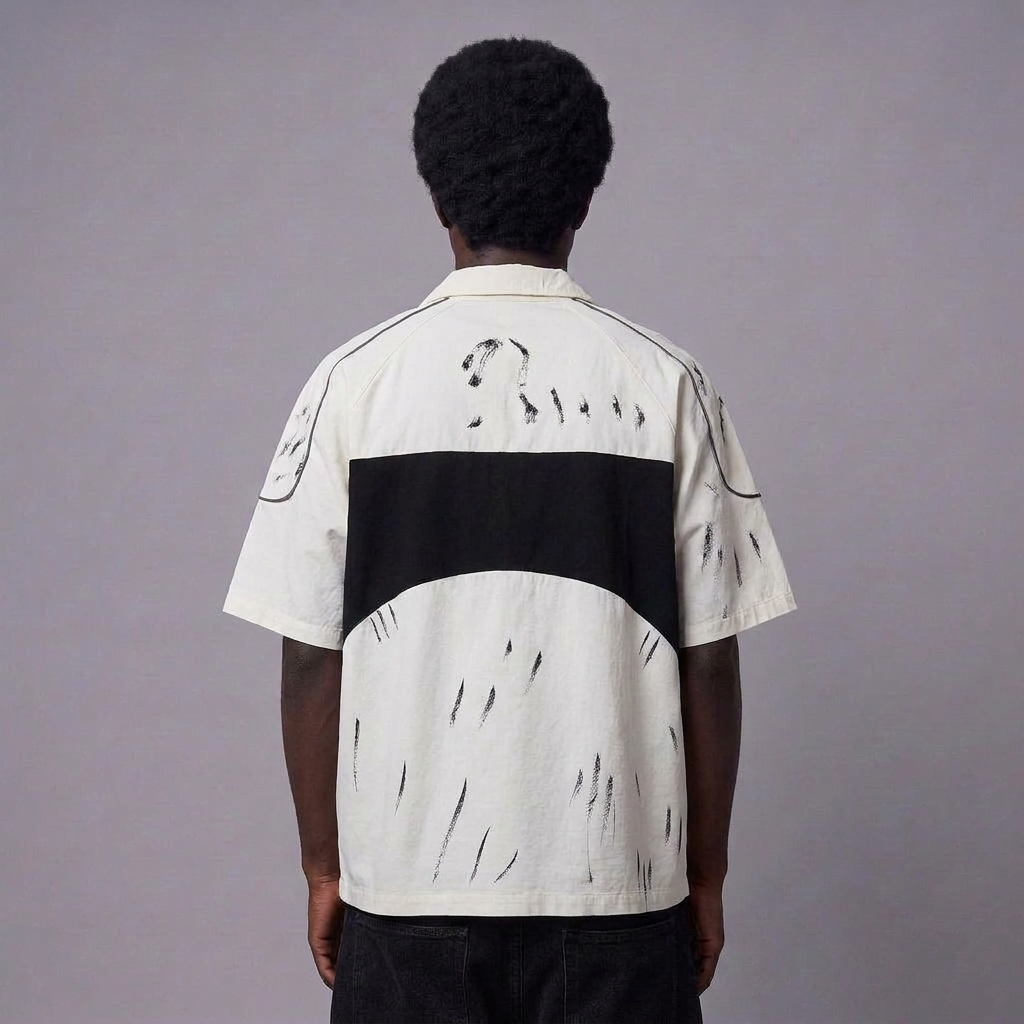 Wild-Track Boxy Polo in Phantom White