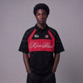 Wild-Track Boxy Polo in Onyx Red