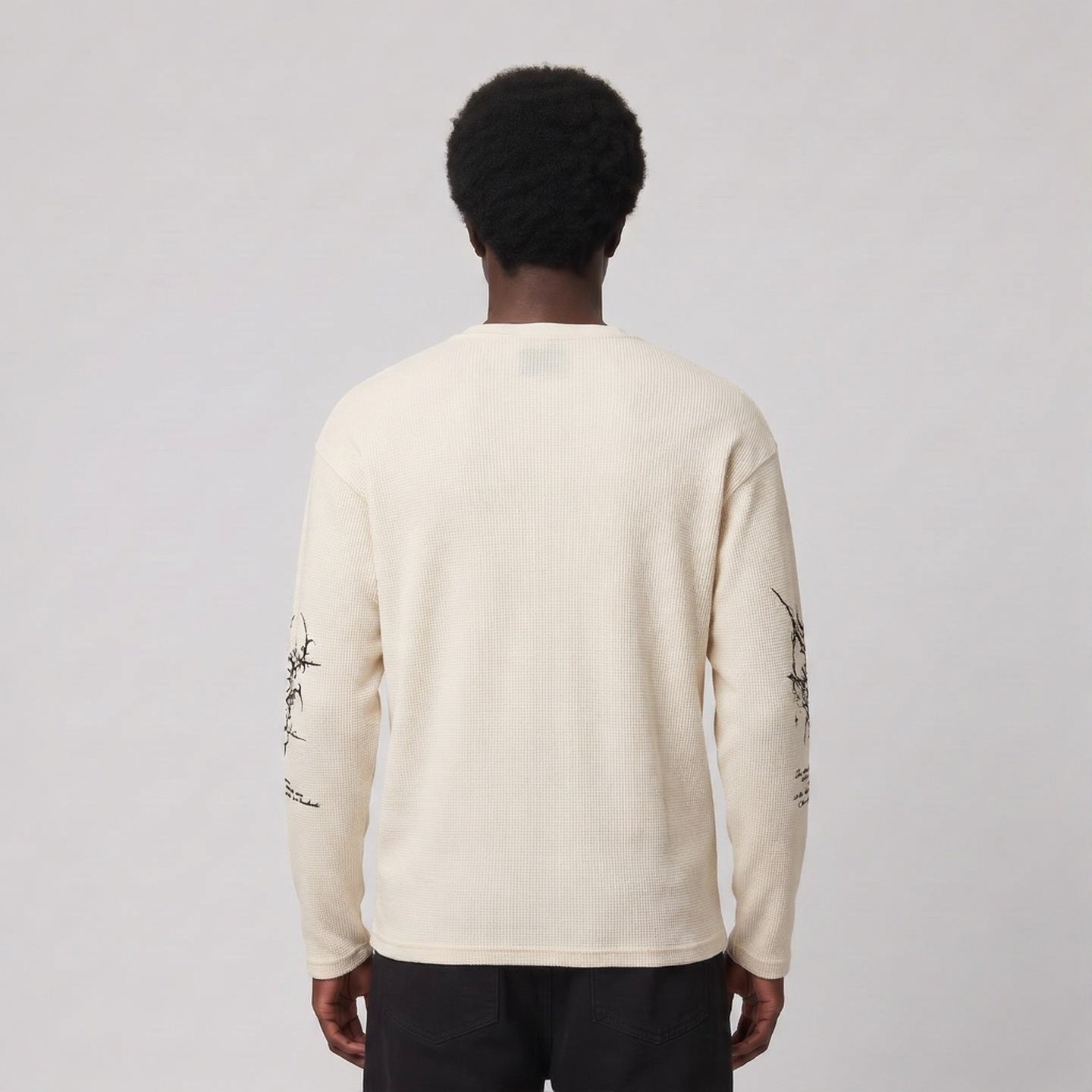 Gothic Angel Henley Thermal Long-Sleeve